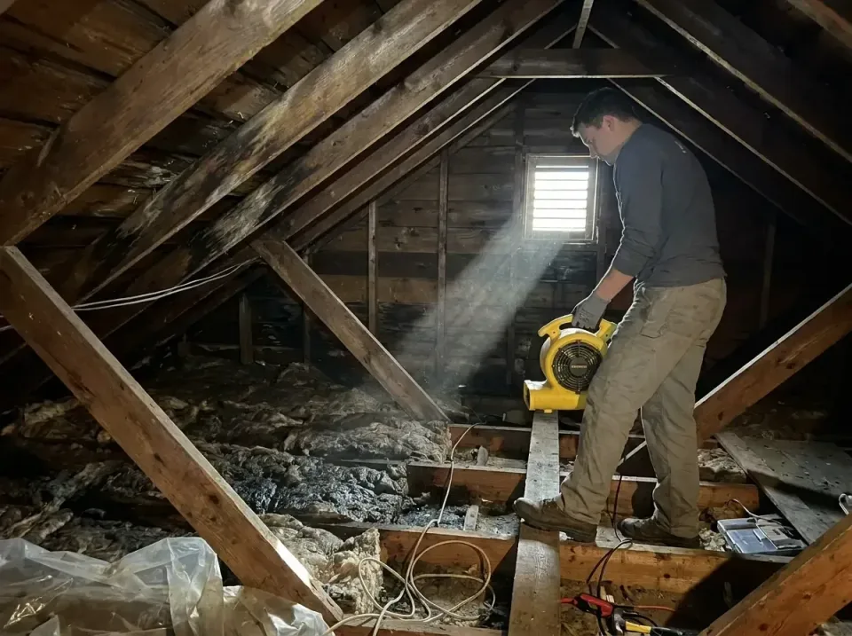 attic-water-damage-drying-proc-007 — frequently asked questions, Emergency Water Extraction & 24/7 Flood Response in Jacksbo…